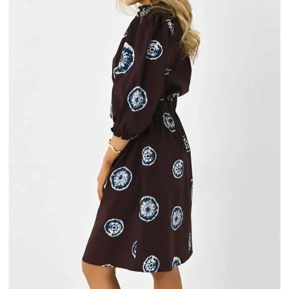 NWTs Never A Wallflower  Button Front Elastic Collar Shirt Dress (S) - Picture 2 of 15